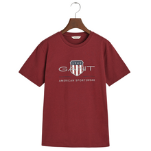 Load image into Gallery viewer, Wine Red Logo Shield T-Shirt