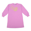 Pink & Gold Heart Sweat Dress