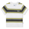 White & Yellow Striped Baby T-Shirt