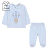 Pale Blue Hot Air Balloon 2 Piece Set