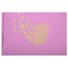 Load image into Gallery viewer, Pink &amp; Gold Heart Sweat Dress