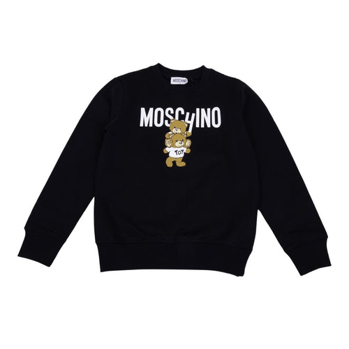 Black Logo & Teddy Bear Sweatshirt