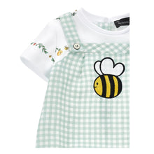 Load image into Gallery viewer, PRE ORDER - White &amp; Green Bumble Bee Romper