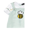 PRE ORDER - White & Green Bumble Bee Romper