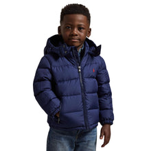 Load image into Gallery viewer, Navy Padded Down Jacket