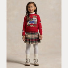 Load image into Gallery viewer, Red &amp; Green Tartan Pleated Skirt