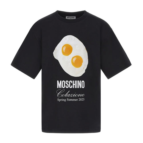 Black Fried Egg Design T-Shirt