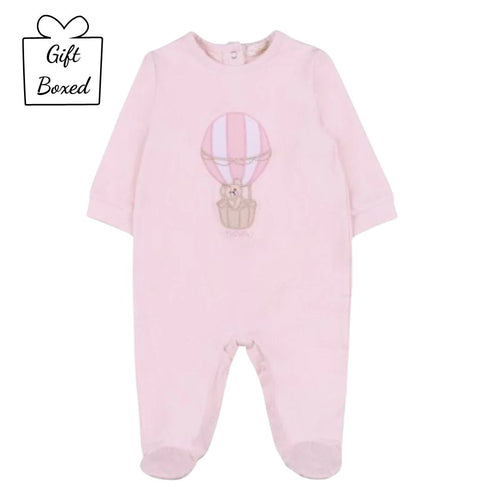 Pink Hot Air Balloon Babygrow