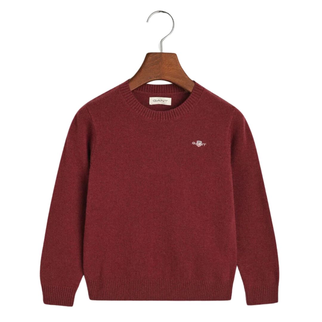 Gant Wine Red Knitted Jumper Village Kids