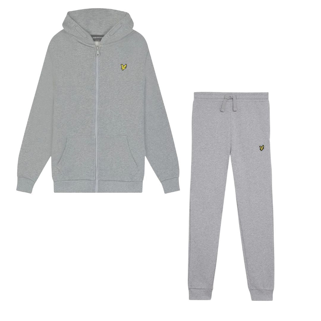 Lyle and scott grey tracksuit on sale