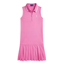 Load image into Gallery viewer, Girls Pink Pleated Polo Dress