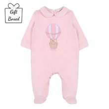 Load image into Gallery viewer, Pink Hot Air Balloon Babygrow With Collar