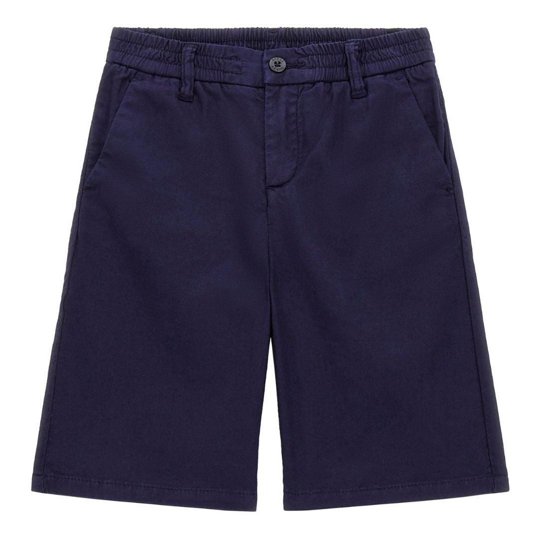 Guess Navy Linen Shorts Village Kids