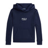 Navy Embroidered Logo Hoodie