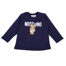 Load image into Gallery viewer, Babies Navy LS Teddy Top