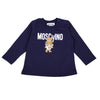 Babies Navy LS Teddy Top