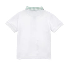 Load image into Gallery viewer, Green &amp; White Shorts &amp; Polo Top Set