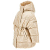 Beige Shiny Puffer Coat