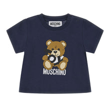 Load image into Gallery viewer, Babies Navy Teddy T-Shirt