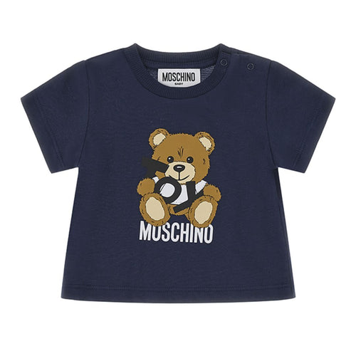 Babies Navy Teddy T-Shirt