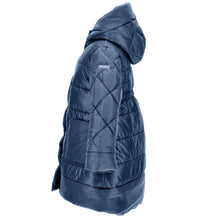 Load image into Gallery viewer, PRE ORDER - Navy Hooded Puffer Coat