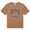 Beige Triple Logo T-Shirt