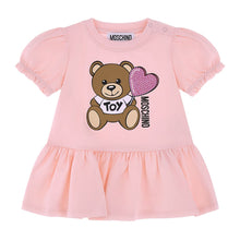 Load image into Gallery viewer, Babies Pink Sequin Heart Teddy Dress