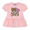 Babies Pink Sequin Heart Teddy Dress