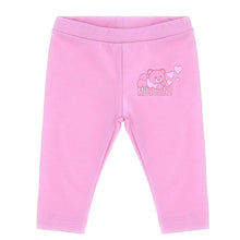 Load image into Gallery viewer, Babies Pink Teddy &amp; Metallic Heart Legging Set