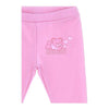 Babies Pink Teddy & Metallic Heart Legging Set