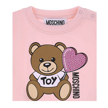 Load image into Gallery viewer, Babies Pink Sequin Heart Teddy Dress