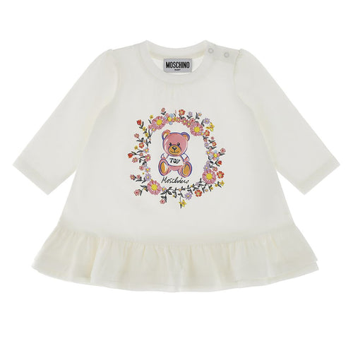 Babies Ivory Floral Teddy Dress