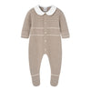 Taupe Knitted Babygrow