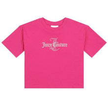 Load image into Gallery viewer, Fuschia Pink Rhinestone Logo T-shirt