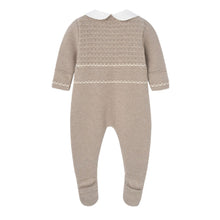 Load image into Gallery viewer, Taupe Knitted Babygrow