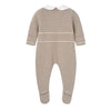 Taupe Knitted Babygrow