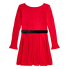 Red Pleated Dress