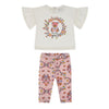 Baby Girls Pink Floral Legging Set