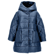 Load image into Gallery viewer, PRE ORDER - Navy Hooded Puffer Coat