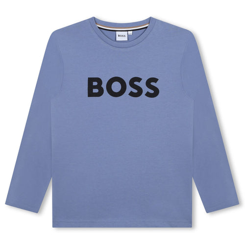 Slate Blue LS Logo T-Shirt