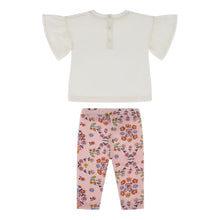 Load image into Gallery viewer, Baby Girls Pink Floral Legging Set