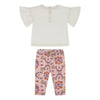 Baby Girls Pink Floral Legging Set