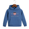 Vintage Blue Logo Shield Hoodie