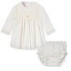 Cream Smock Lace Dress & Knickers