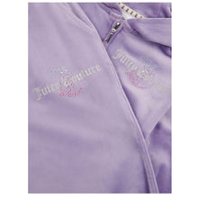 Load image into Gallery viewer, Lilac Slim Leg Glitter &amp; Diamante Logo Tracksuit