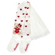 Load image into Gallery viewer, PRE ORDER - Ivory &amp; Red Heart Bear Tights