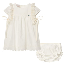 Load image into Gallery viewer, Ivory Broderie Anglaise Dress &amp; Bloomers