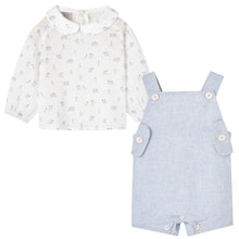 Load image into Gallery viewer, Blue Penguin 2 Piece Romper Set