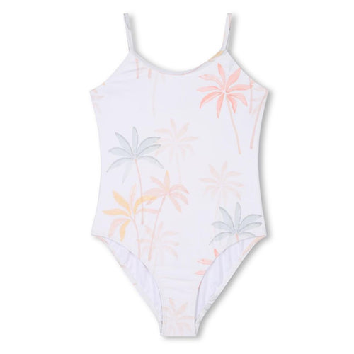 Ivory Palm Print Swimsuit