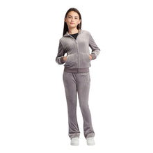 Load image into Gallery viewer, Grey Bootcut Diamante Logo Tracksuit